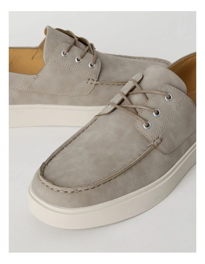Paolo Boat Shoe in Cement image 3