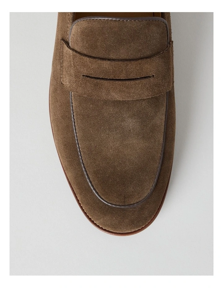 Taylor Loafer in Taupe Suede image 5