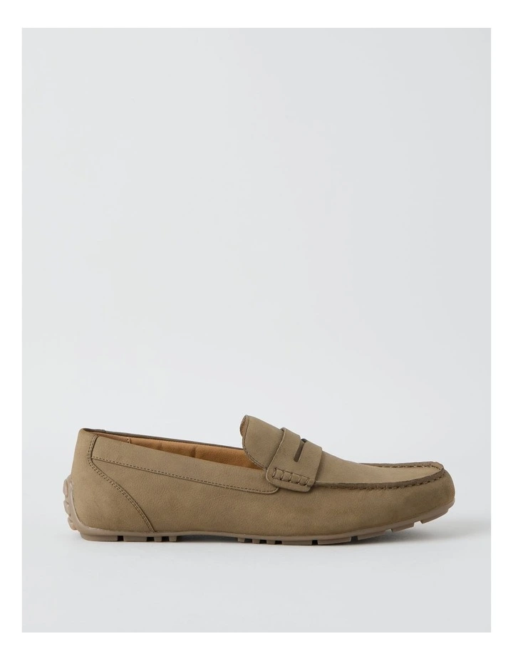 Wade Driving Shoe in Taupe Nubuck image 1