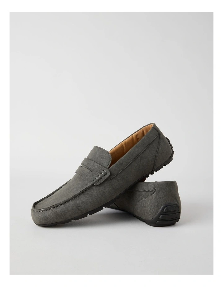 Wade Driving Shoe Tumbled in Grey Nubuck image 2