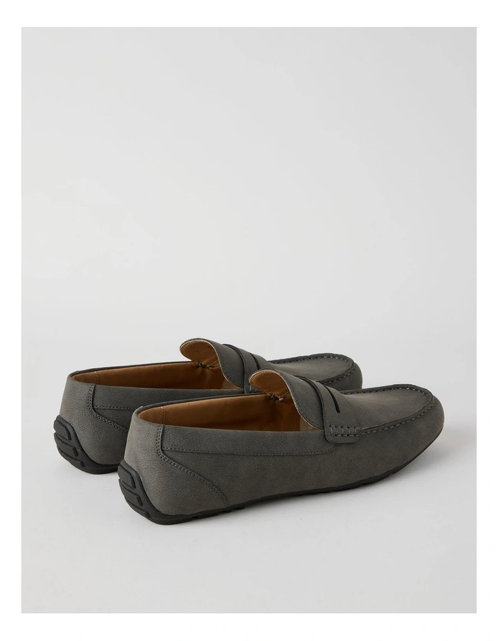 Wade Driving Shoe Tumbled in Grey Nubuck image 4