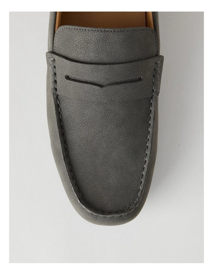 Wade Driving Shoe Tumbled in Grey Nubuck image 5