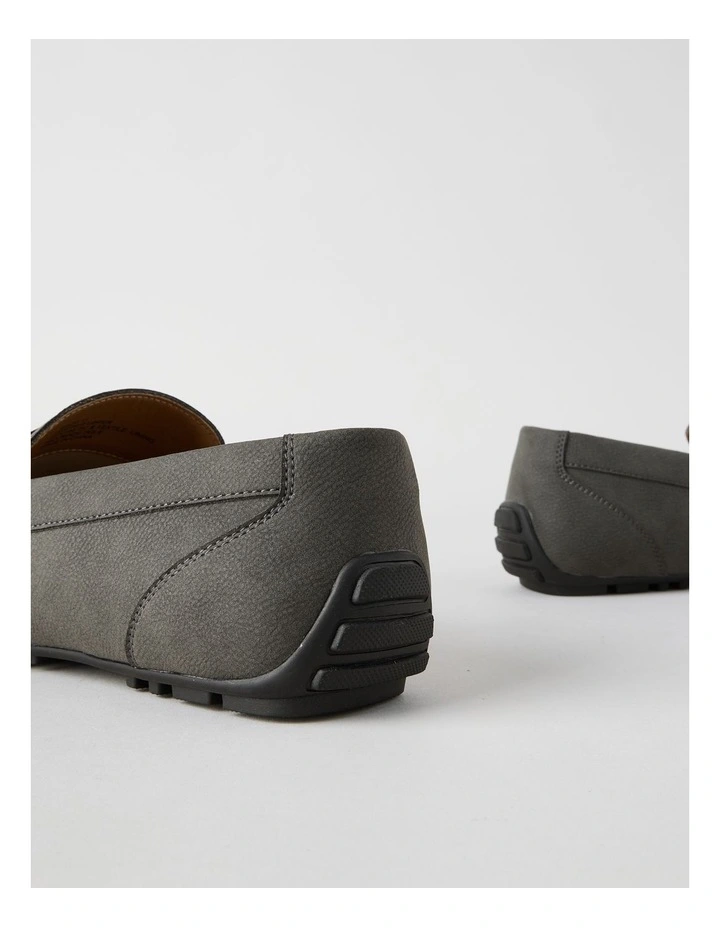 Wade Driving Shoe Tumbled in Grey Nubuck image 6