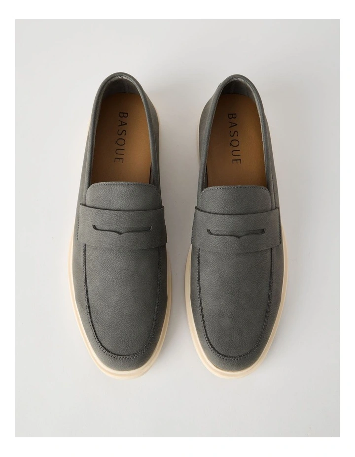 Roy Loafer Tumbled in Dark Grey Nubuck image 2