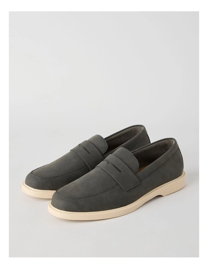 Roy Loafer Tumbled in Dark Grey Nubuck image 3