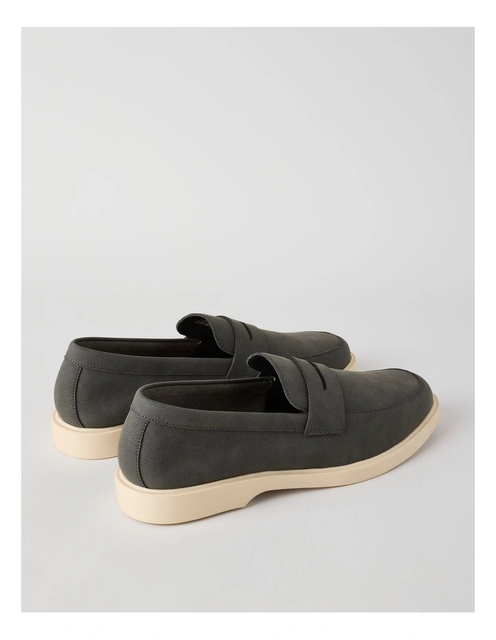 Roy Loafer Tumbled in Dark Grey Nubuck image 5