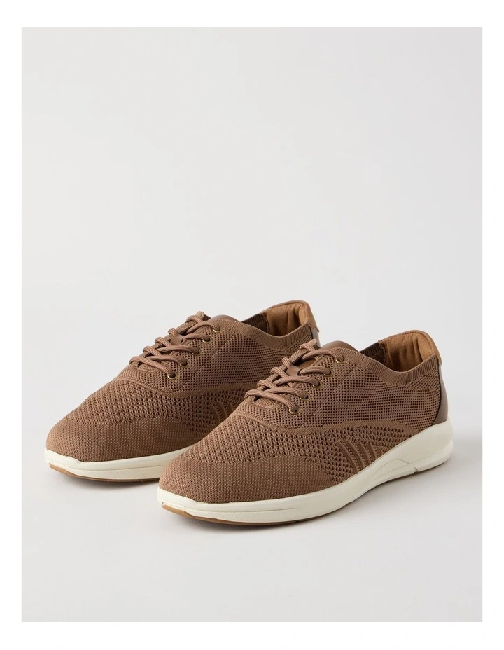 Bradley Knit Sneaker in Light Brown image 3