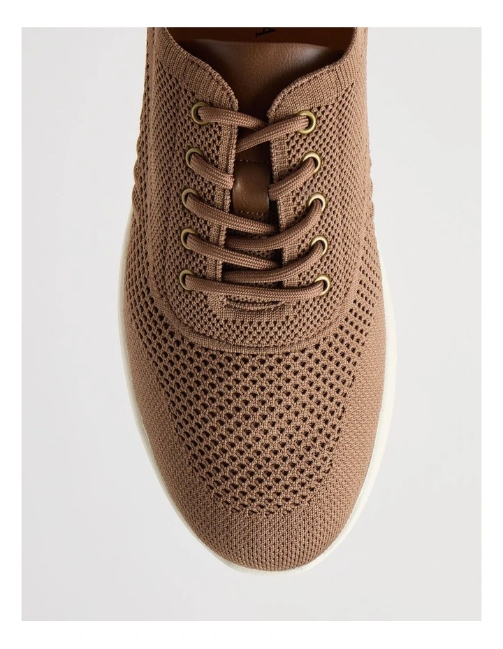 Bradley Knit Sneaker in Light Brown image 6