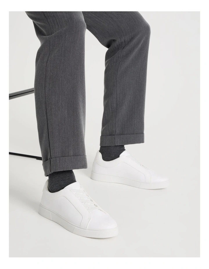 Knox Elastic Sneaker in White image 2