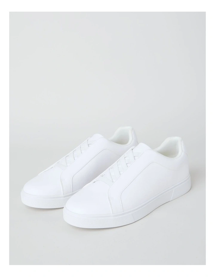 Knox Elastic Sneaker in White image 3
