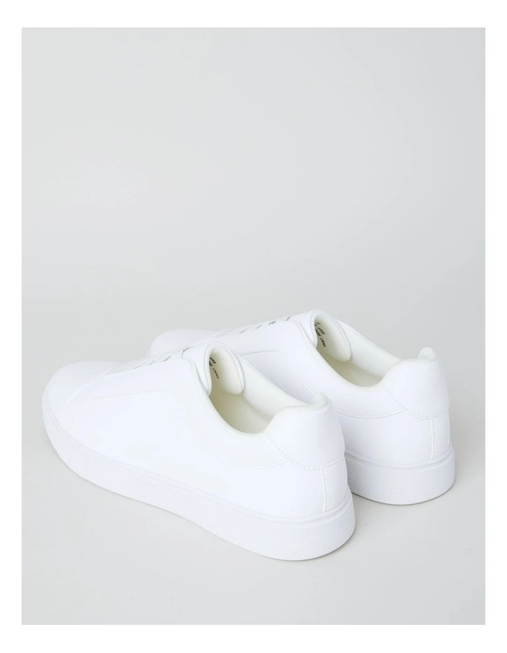 Knox Elastic Sneaker in White image 6