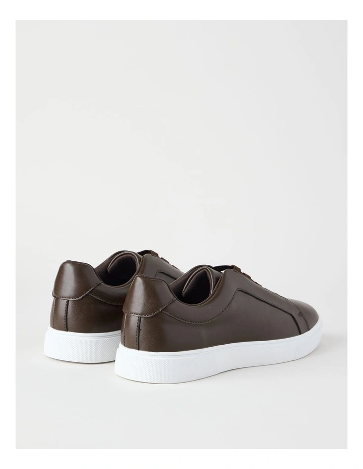 Knox Elastic Sneaker in Dark Brown image 4