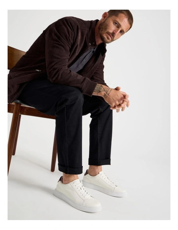 Fox Leather Sneaker in White image 3