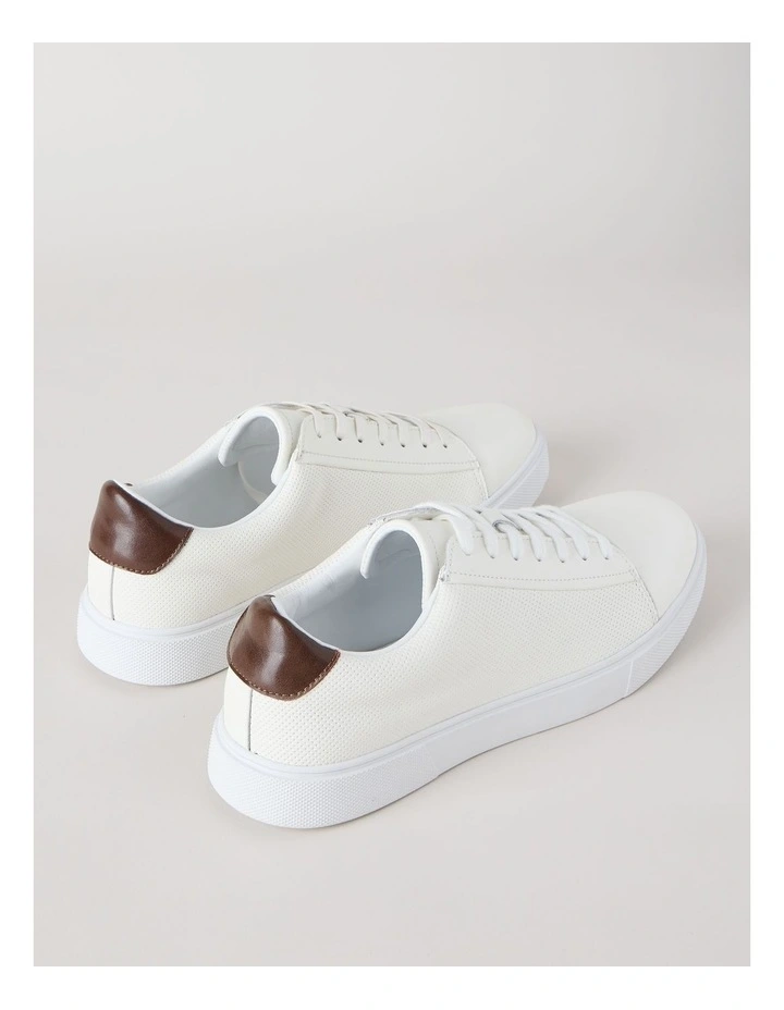 Fox Leather Sneaker in White image 3