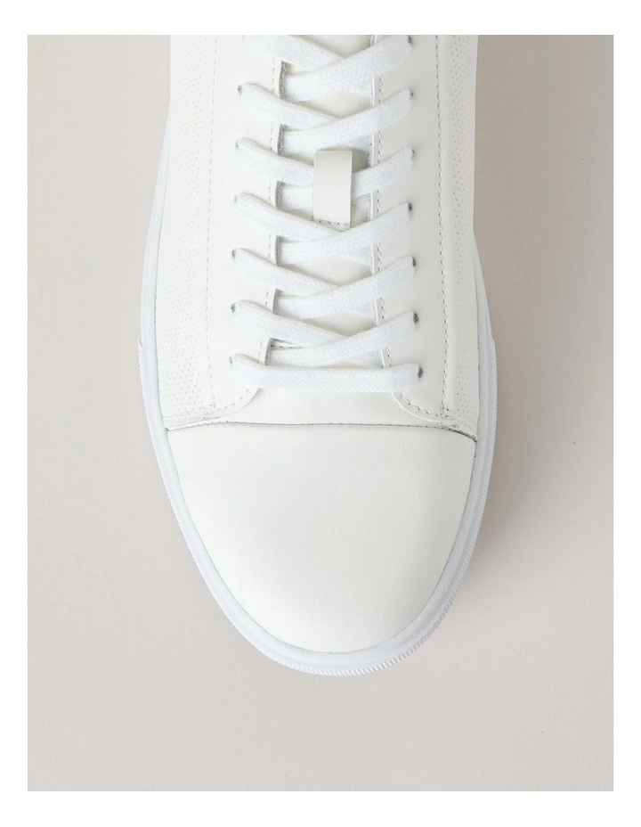 Fox Leather Sneaker in White image 4