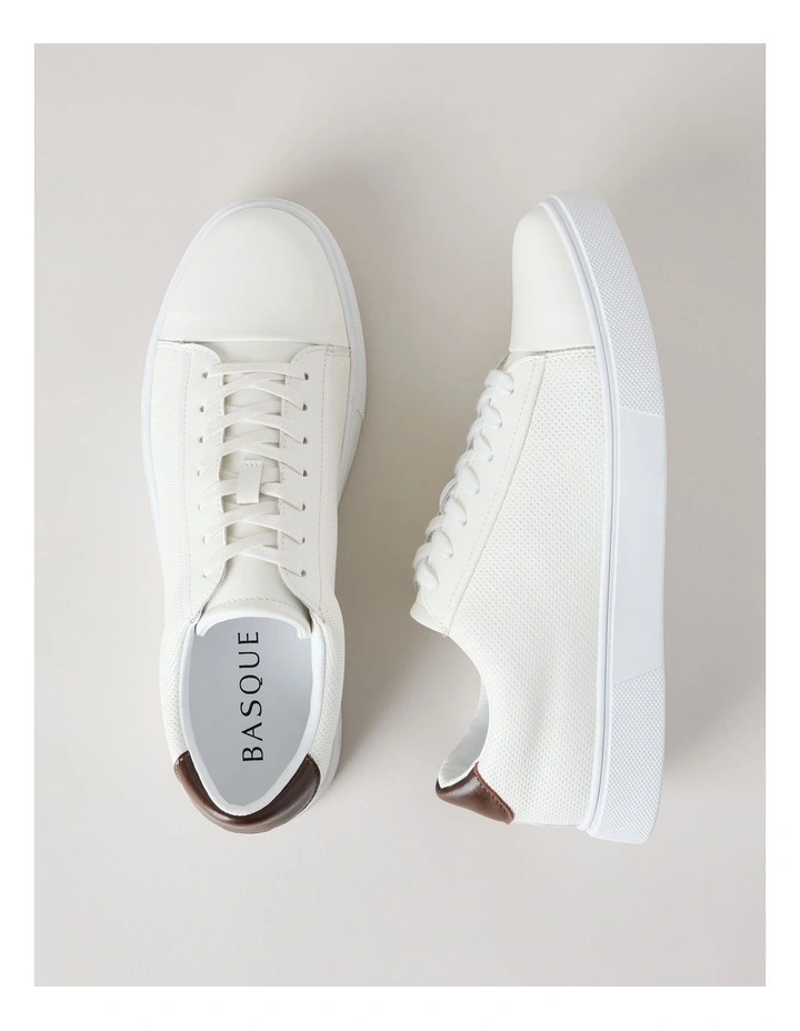 Fox Leather Sneaker in White image 5