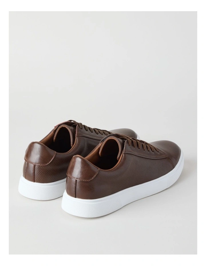 Fox Leather Sneaker in Tan image 4