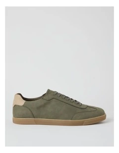 Webster Sneaker Tumbled in Khaki Nubuck