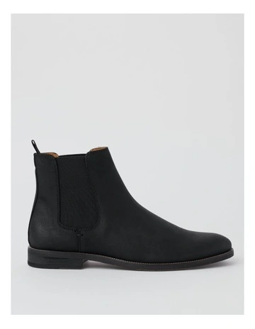 Salerno Chelsea Boot in Black Suede