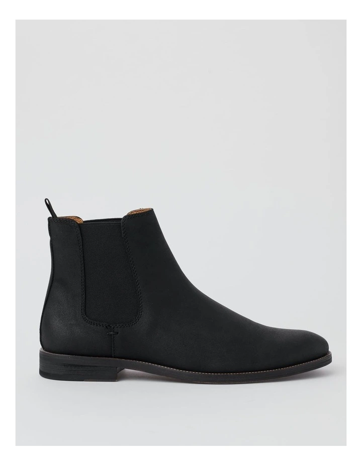 Salerno Chelsea Boot in Black Suede image 1