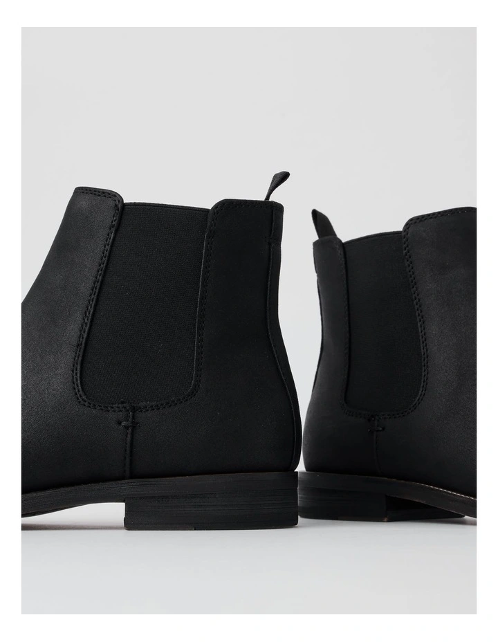 Salerno Chelsea Boot in Black Suede image 4