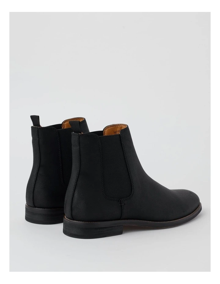 Salerno Chelsea Boot in Black Suede image 5