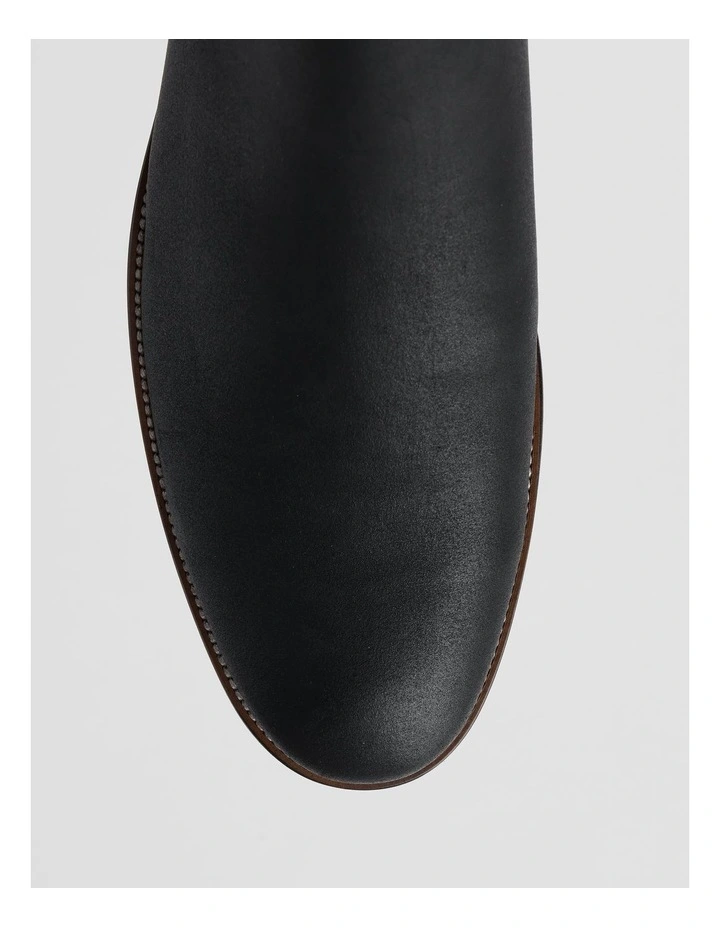 Salerno Chelsea Boot in Black Suede image 6