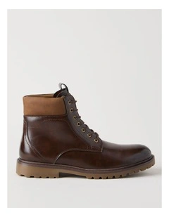 Travis Lace Up Boot in Brown