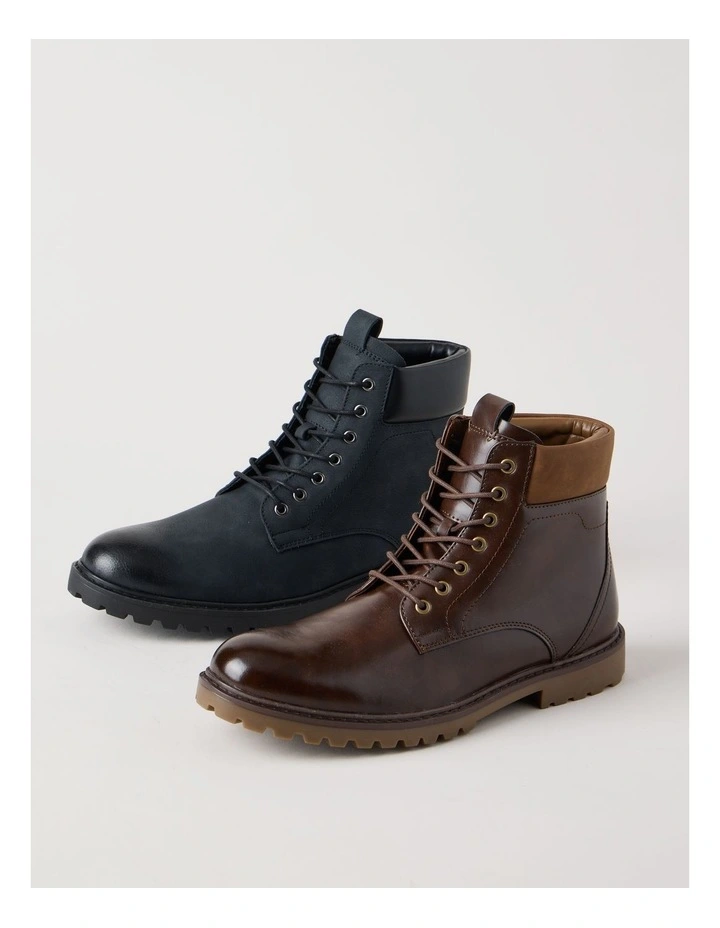 Travis Lace Up Boot in Brown image 3