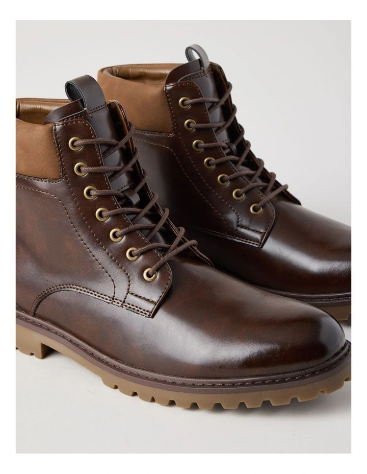 Travis Lace Up Boot in Brown image 4