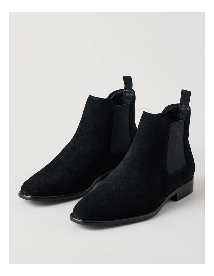 Soren Suede Chelsea Boot in Black image 3