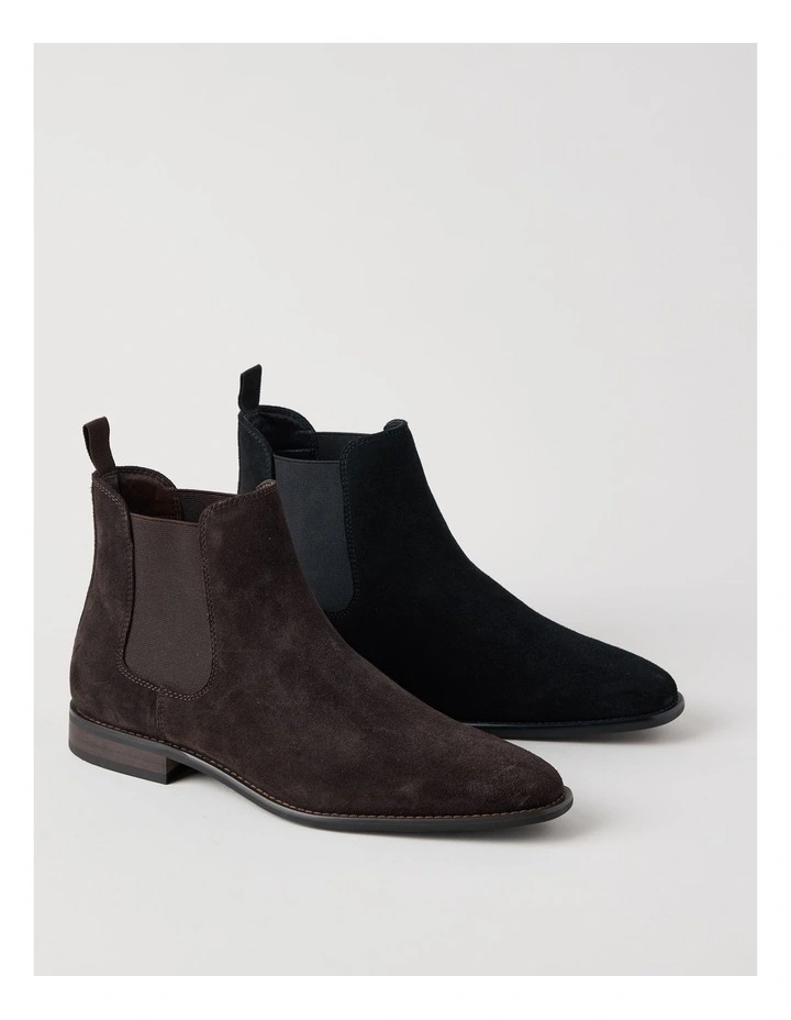 Soren Suede Chelsea Boot in Black image 7