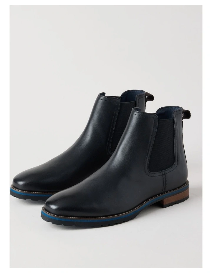 Harvey Leather Chelsea Boot in Black image 2