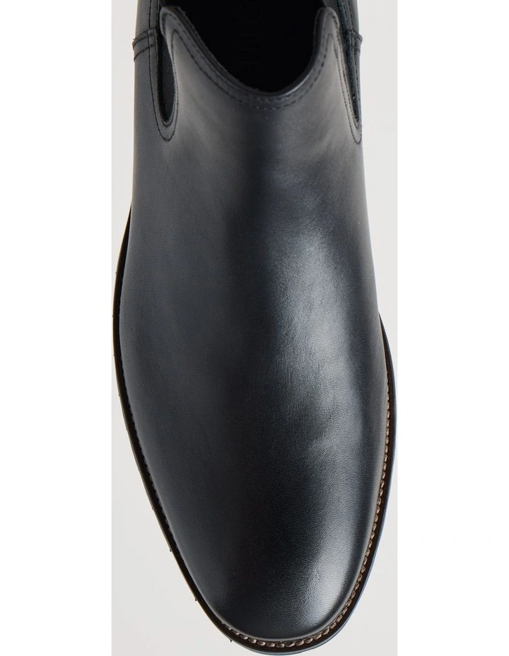 Harvey Leather Chelsea Boot in Black image 3