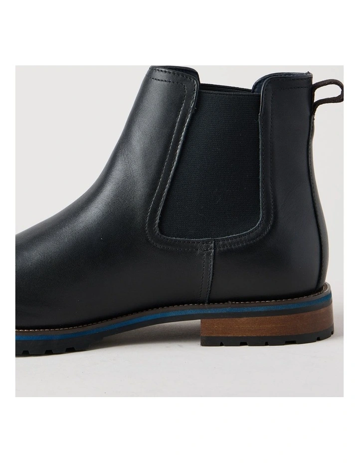 Harvey Leather Chelsea Boot in Black image 5