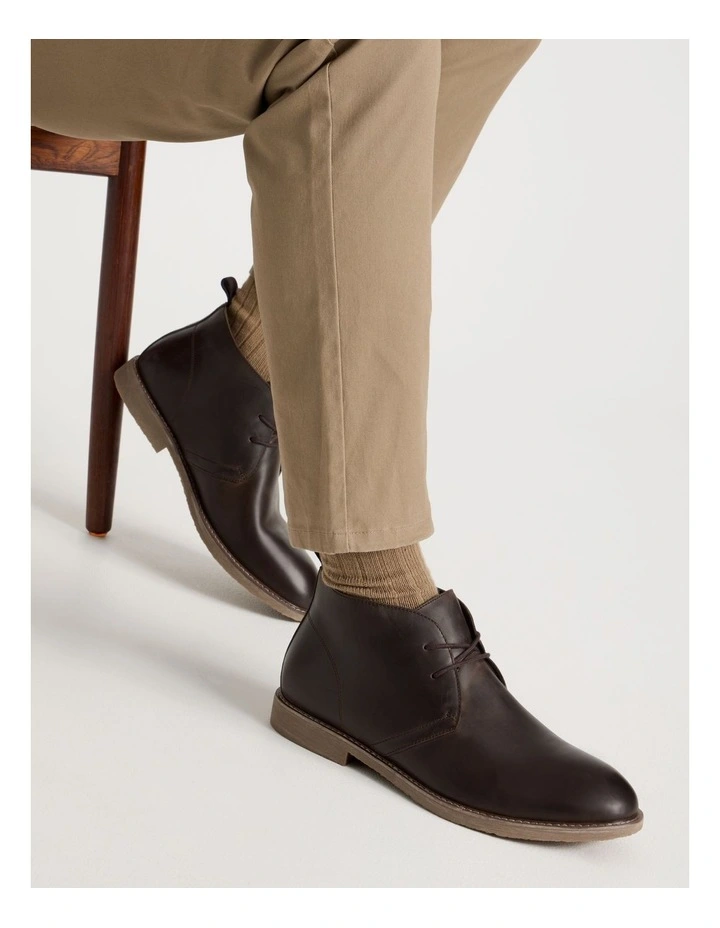 Denver Leather Chukka Boot Chocolate image 2
