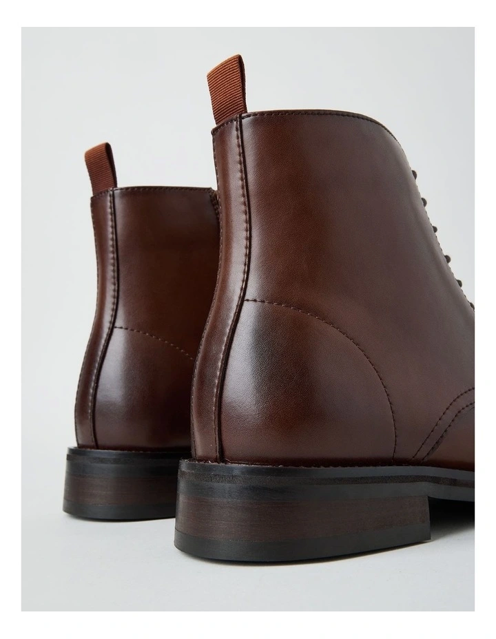 Darcy Leather Lace Up Boot in Tan image 2