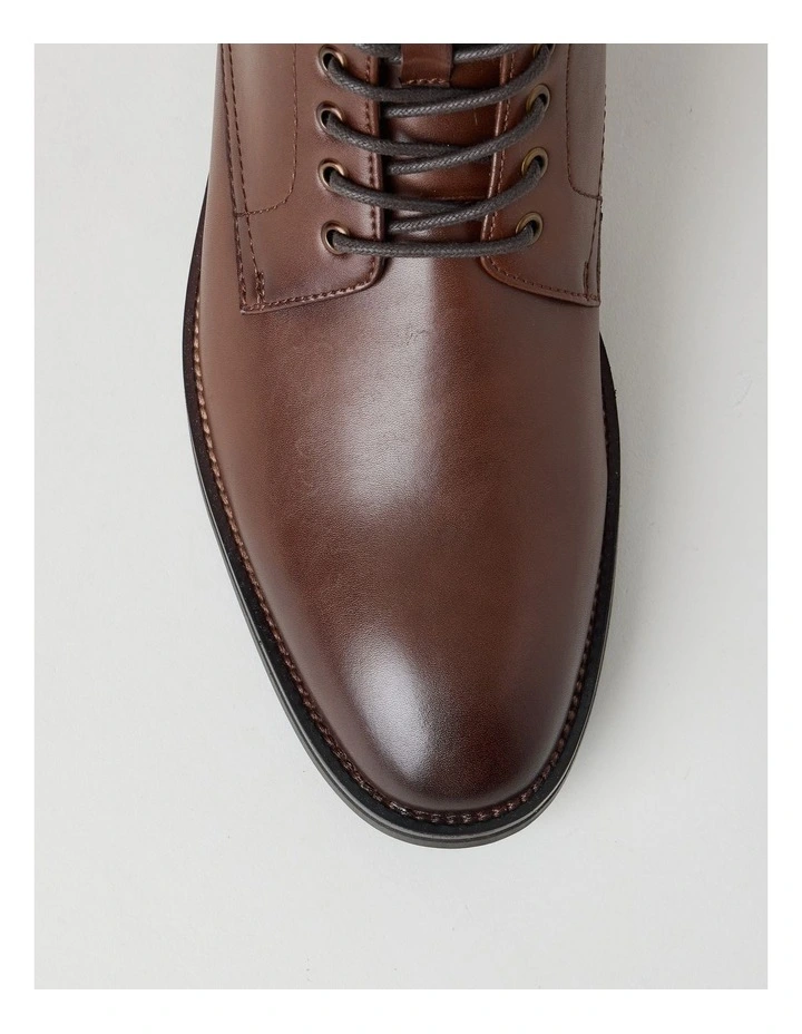 Darcy Leather Lace Up Boot in Tan image 5