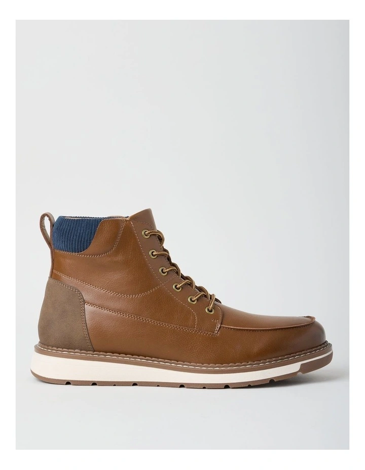 Nolan Lace Up Boot in Tan image 1