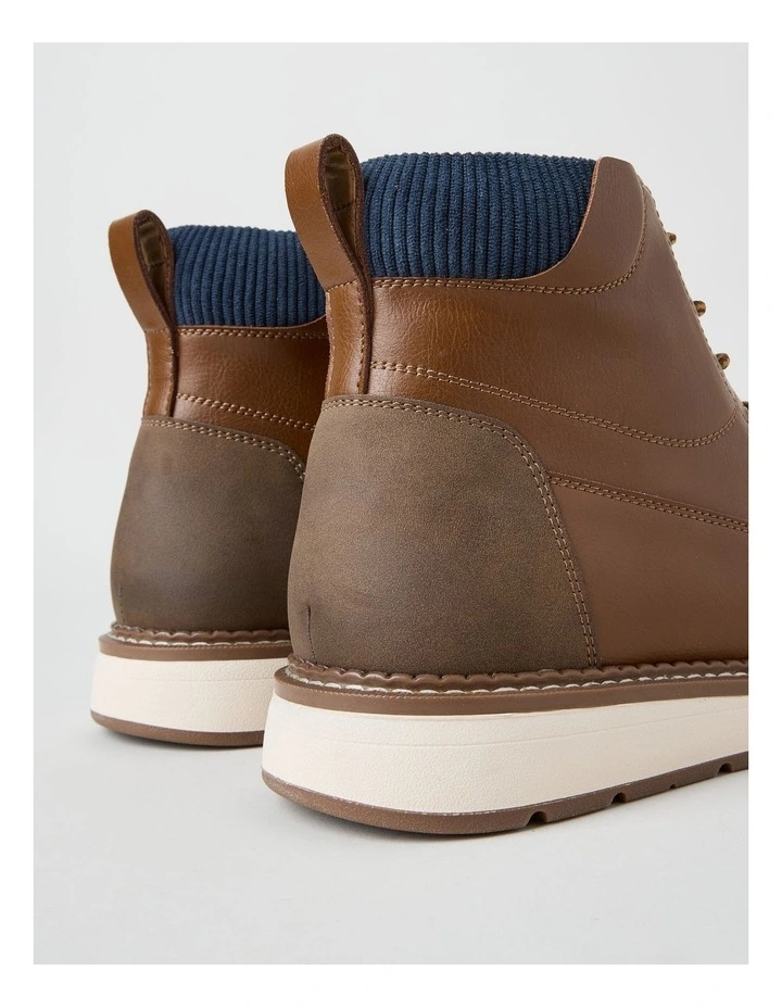 Nolan Lace Up Boot in Tan image 5