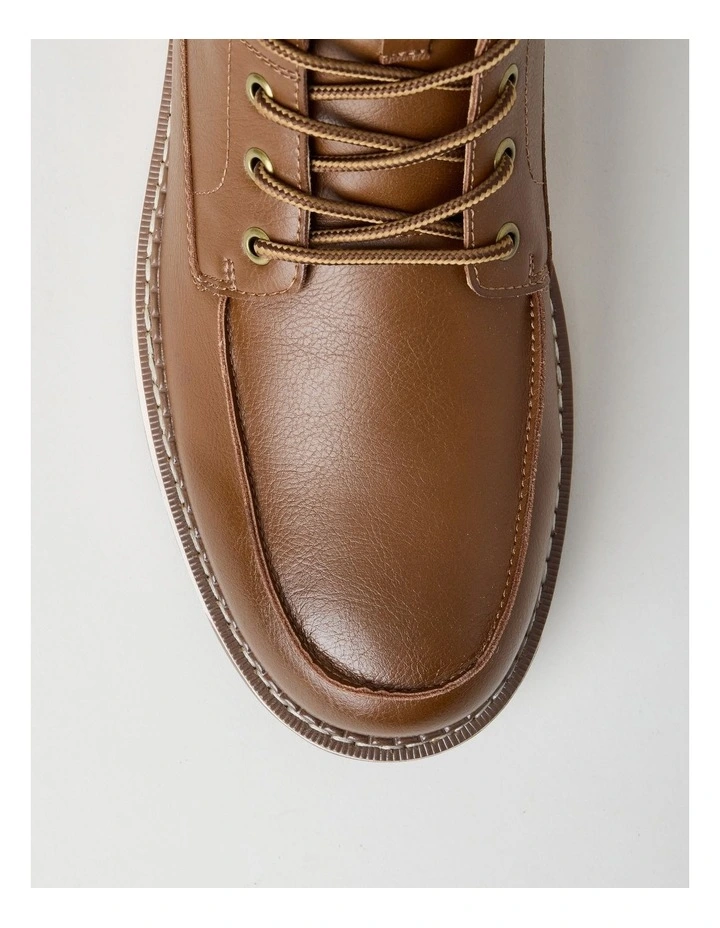 Nolan Lace Up Boot in Tan image 6