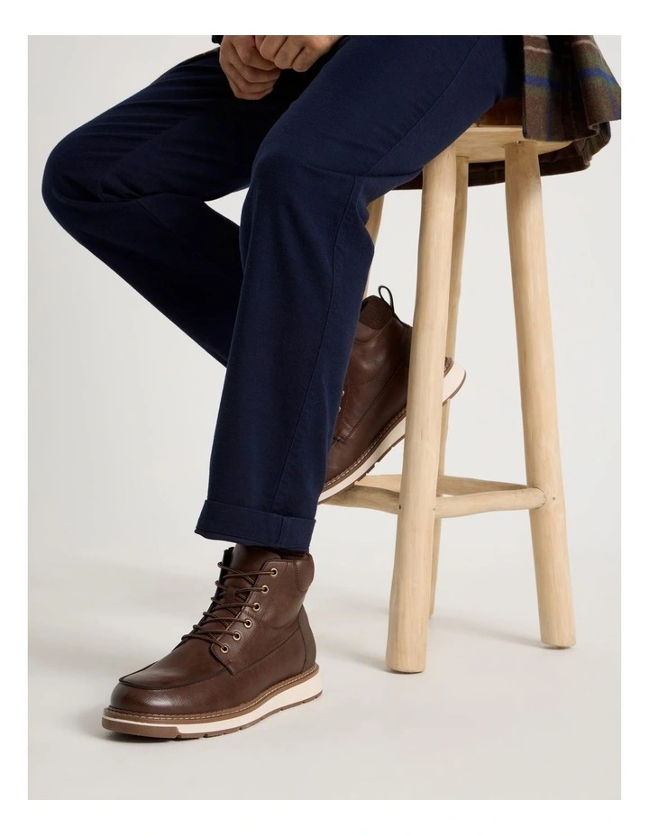 Nolan Lace Up Boot in Dark Brown image 4