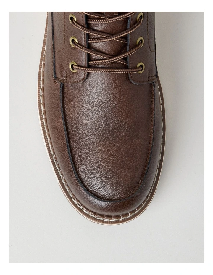 Nolan Lace Up Boot in Dark Brown image 7