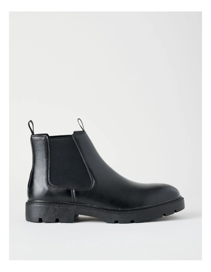 Theo Chunky Chelsea Boot in Black image 1