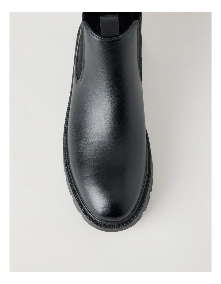 Theo Chunky Chelsea Boot in Black image 5