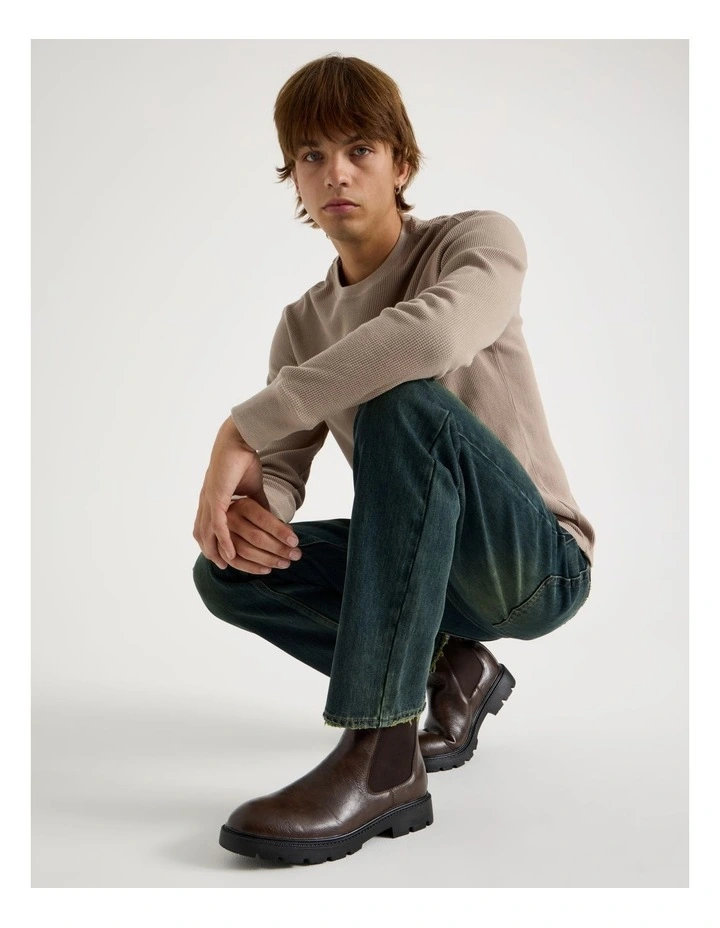 Theo Chunky Chelsea Boot in Brown image 2