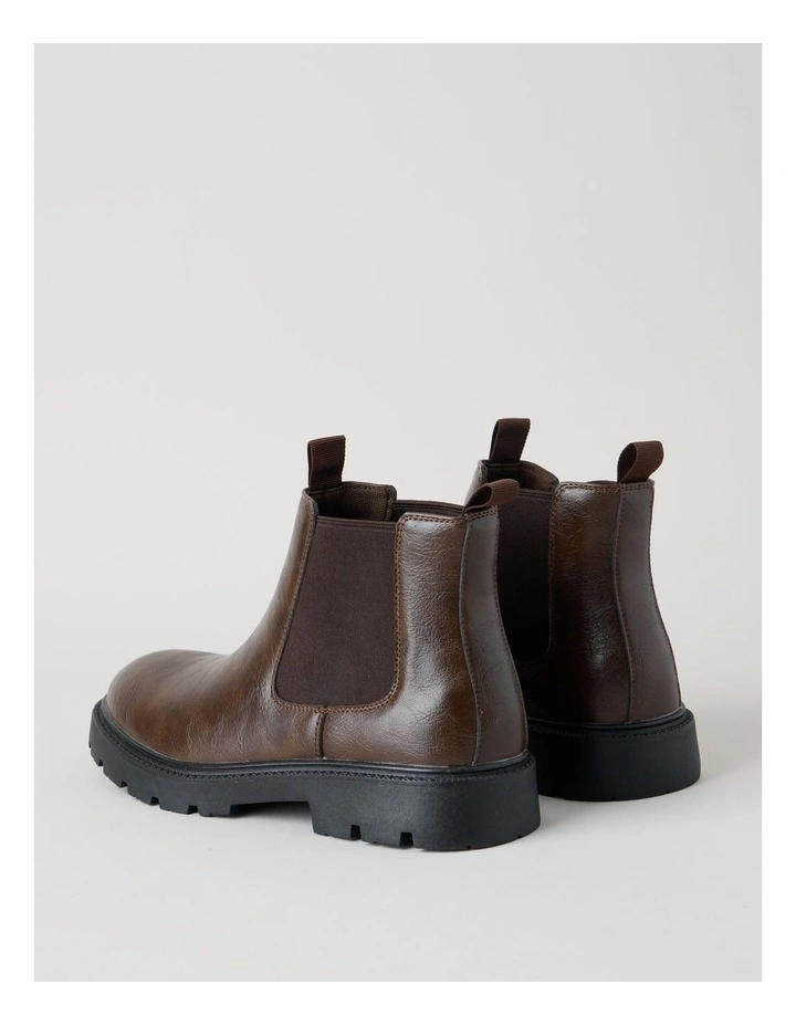 Theo Chunky Chelsea Boot in Brown image 6