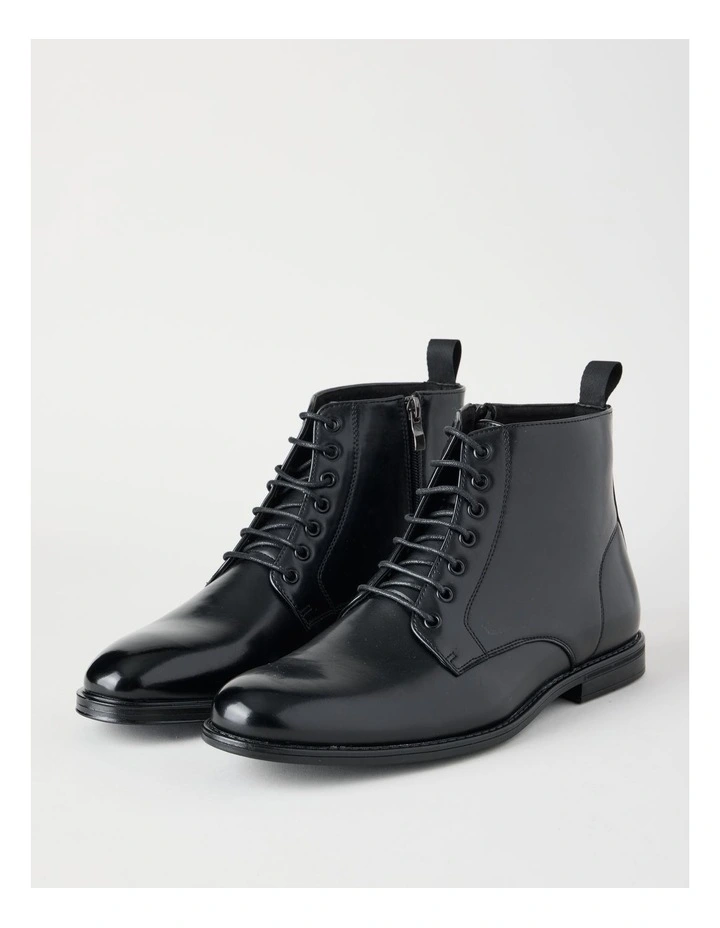 Oliver Lace Up Dress Boot in Black image 3