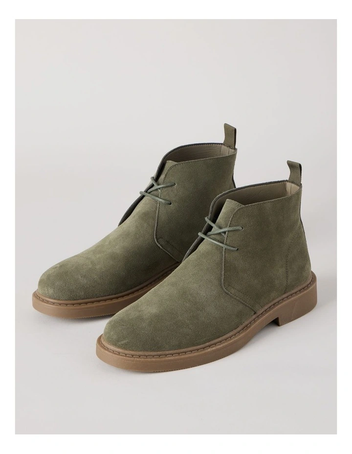 Atlas Suede Chukka Boot in Khaki image 2