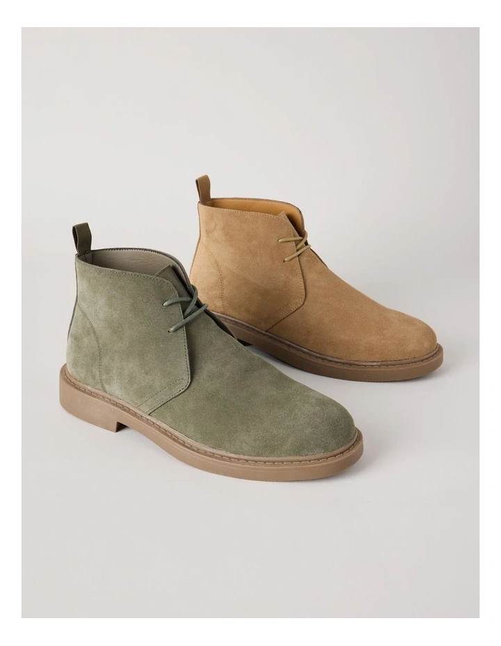 Atlas Suede Chukka Boot in Khaki image 6